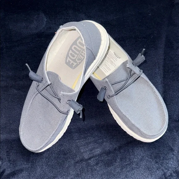 Hey Dude Blue Slip-On Loafers 8 - Picture 1 of 5